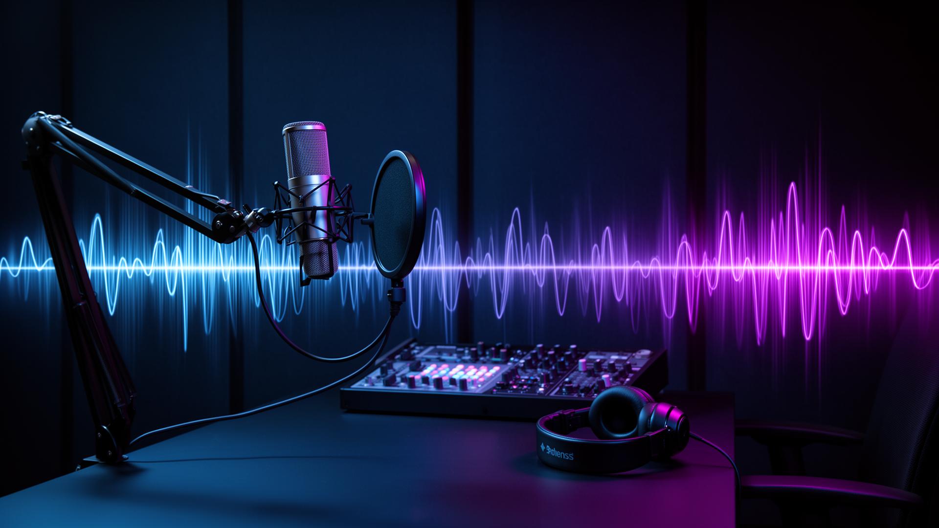 Estudio de podcast profesional